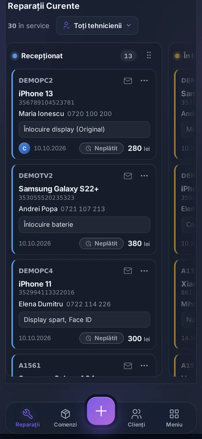 Panoul, pe telefon